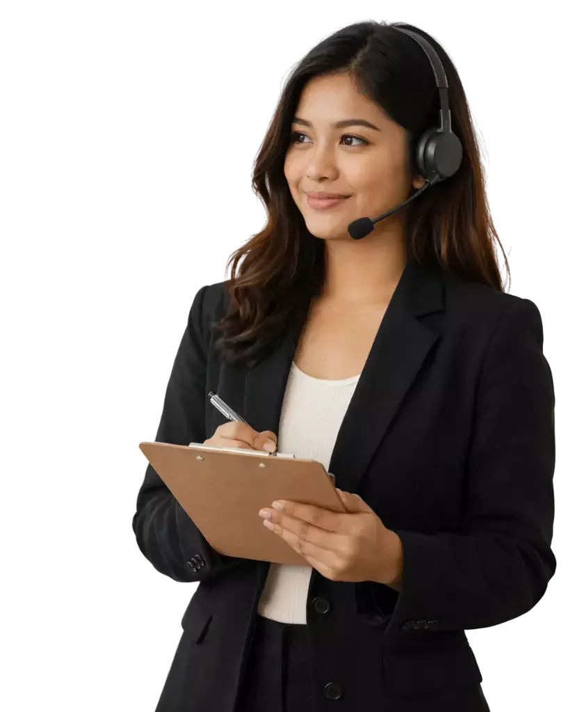 Professional offshore employee working in structured office environment in Cebu